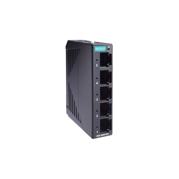 5Port Entry-Level Unmgd Swtch, 5 Fast TpPorts, -10 To 60 DegreeC, Eds-2005-Elp